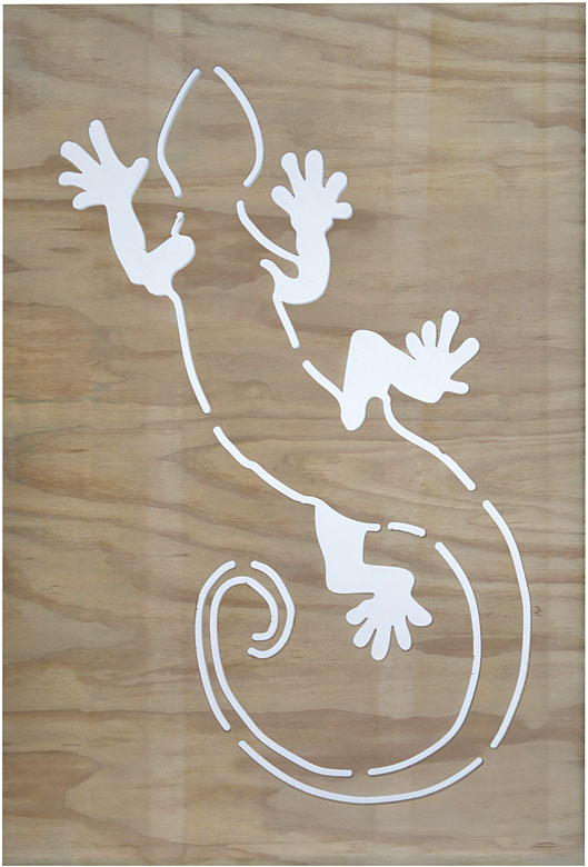 Gecko Silhouette - Native Woodcraft