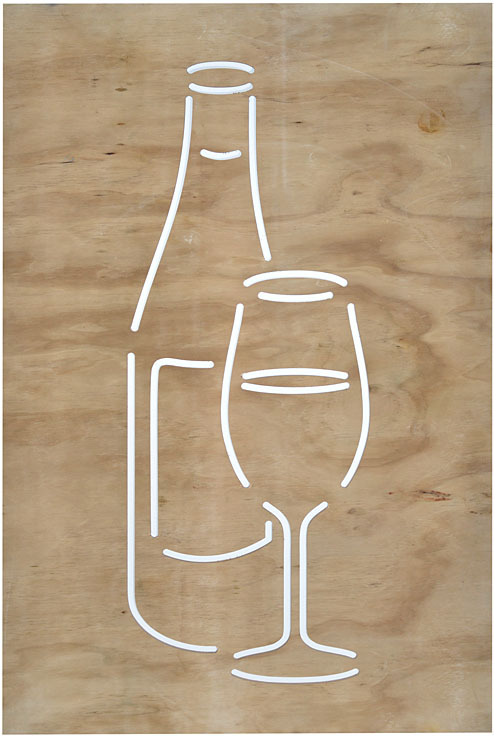 Wine Bottle and Glass - Native Woodcraft